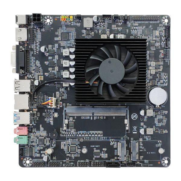 Cheap 3.5 Inch EPIC Motherboard Intel N100 DDR4 MSATA Win10 Win11 Linux HD LVDS 2 I226V DUAL Gigabit LAN RS232 COM for sale
