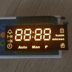 Best 10.7mm Character Height Custom LED Display Ultra Amber For Digital Oven Timer wholesale
