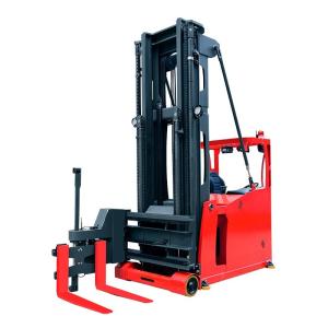 EPS steering system Seated type 1.5 ton VNA electric three way pallet stacker for warehouse materials handling