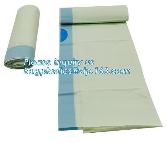 Cheap compostable cornstarch to protect the environment flat bags on roll for food package accept custom design printing for sale