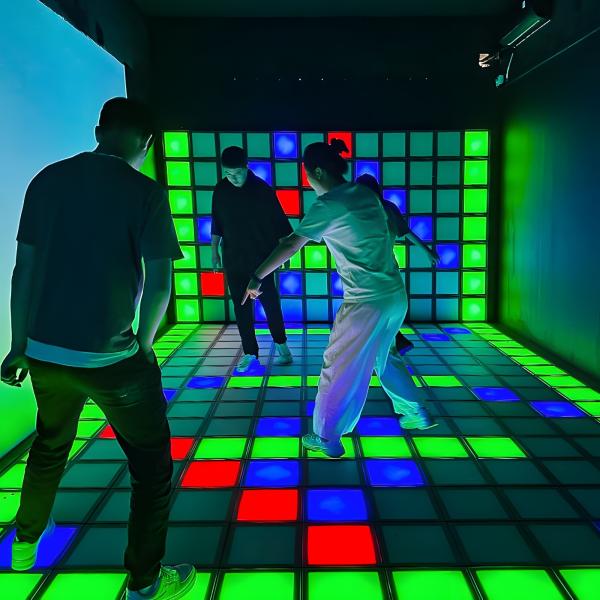 Cheap Led Grid Game Light Indoor Led Touch Gaming Floor Megagrid Interactive Game Activate Games System for sale