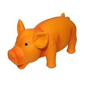 China 6 Inch Latex Pig Chewing Sound  Latex Pet Toy  For Aggressive Chewers on sale