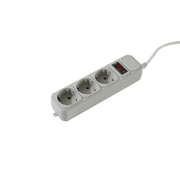 Cheap Custom Length 3 Way Power Board , 220-250V Universal Travel Power Strip for sale