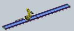 Flexible Robot Linear Track For Easy Integration In Industrial Processes