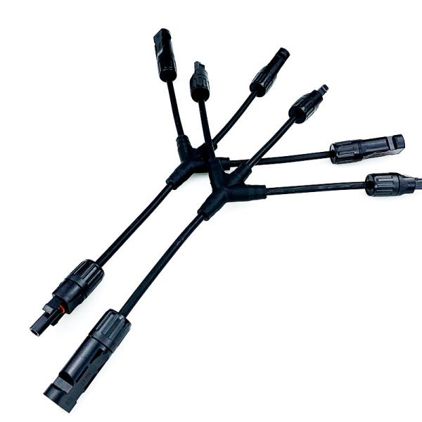 Cheap 3 To 1 MC4 Connector Multi Branch Quick Assembling for Power Station for sale