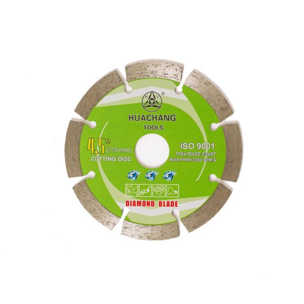 Cheap Dia 115mm 4 1/2 Segmented Diamond Blade Brick Stone Cutting 115×1.2/1.8x10x22.23x8T for sale