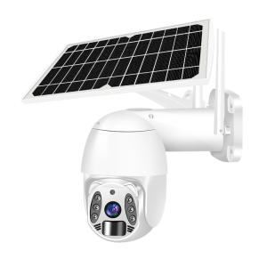 China Smart Outdoor Solar Wireless Surveillance Camera Tuya 4G Home Security PTZ Camera on sale