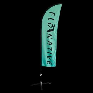 China Teardrop Advertising Feather Flag Banner Customized Size Coated Material on sale