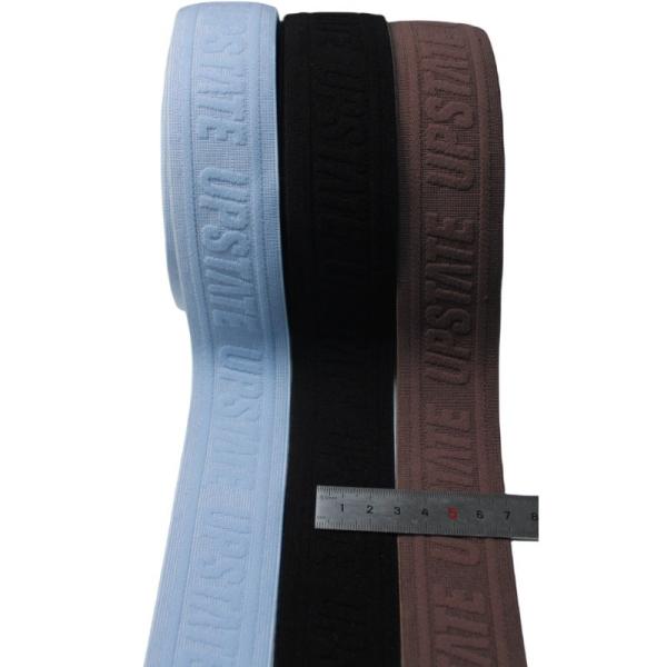 Cheap Custom Rolls Jacquard Elastic Webbing with Customizable Color and Logo for sale