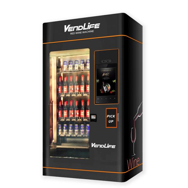 Cheap DEX Wine Bottle Vending Machine , 550kg Champagne Vending Machine for sale