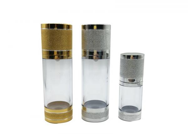 Cheap Empty Solid Airless Pump Bottles With Uv Coating Metallization Screw Cap for sale