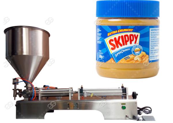 Cheap Semi - Automatic Food Packing Machine Peanut Butter Jar Filling Machine for sale