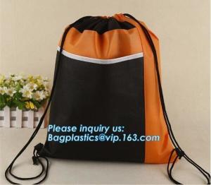 China Custom made printed non woven fabric drawstring shoe dust carrier bag with logo/wholesale nonwoven cheap carry travel sh on sale