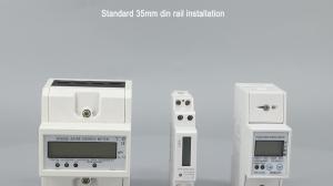 China NEW Single Phase DIN-RAIL 2P Modbus Electric Power Meter LCD Digital Energy Meter RS485 on sale