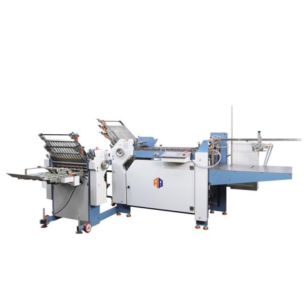 Cheap PLC Controlled Automatic Paper Folding Machine Flexible With Touch Screen Control Interface for sale