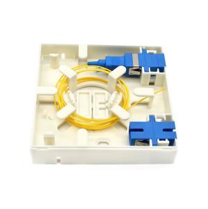 China White Fiber Optic Cable Outlet Optical Wall Socket 4 Cores OEM on sale