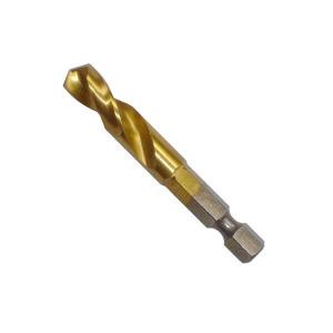 Hex Shank HSS Drill Bits For Steel , High Speed Twist Drill Bit Titanium Coated