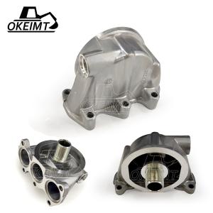 China New 1R-1807 Oil Filter Head Fit For CATEE C7 Engine E325D E329D Excavator Oil Filter Head  E329D on sale