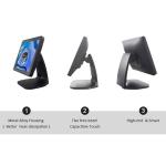 Black Color Windows Linux OS Windows Pos System With Intel Celeron I5 CPU