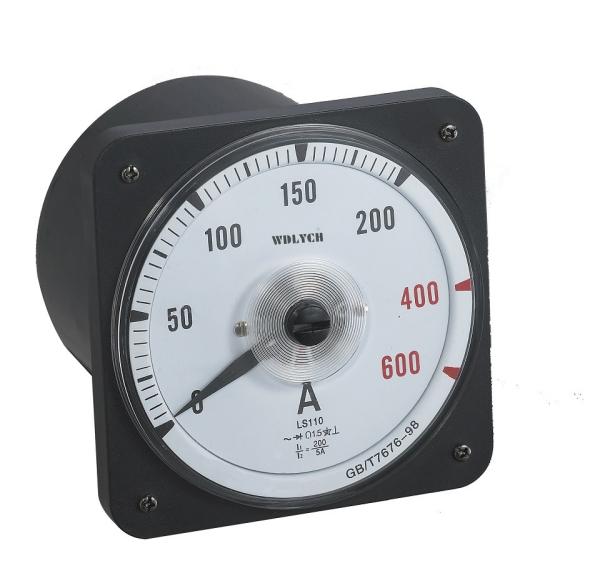 Cheap Round Panel Mount Ammeter , Analog Current Panel Meter Moving Coil Structure for sale