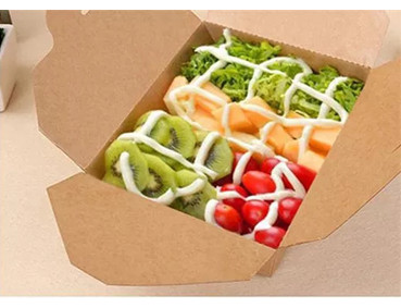 Soup Dessert Takeaway Brown Paper Packaging For Food Ice Cream Cake Container Kraft Cup With Lid