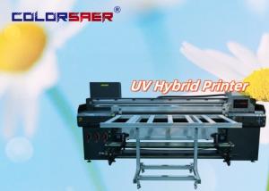1.8m Large Format UV Printing Machine Flatbed And Roll To Roll  All -in- One Hybrid UV Plotter