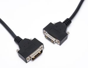 China D Sub Molded Cable Assembly Electronic DB9 DB25 DB15 Cable Male To Male Female on sale