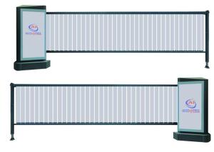 RS485 Automatic Parking Advertising Barrier Gates With Advertisement 450 * 880mm