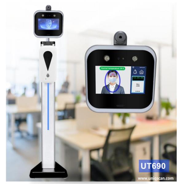 Cheap Time Attendance 0.2 Second 5" Face Recognition Access Control Terminal With Stand for sale