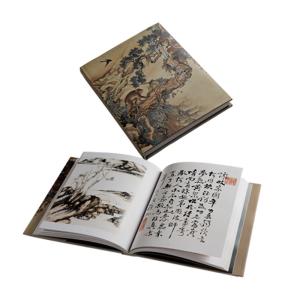 Offset Hardcover Book Printing Cotton Fabric Cover Material With Sleeve