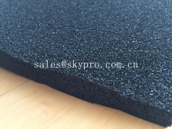 Cheap EPDM foam rubber sheet black color , open cell rubber sheet for insulation for sale