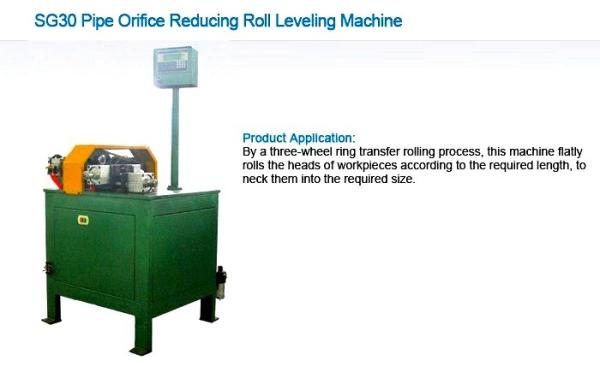 Cheap Deep Wave Pipe Production Line , Pipe Orifice Reducing Roll Leveling Machine for sale