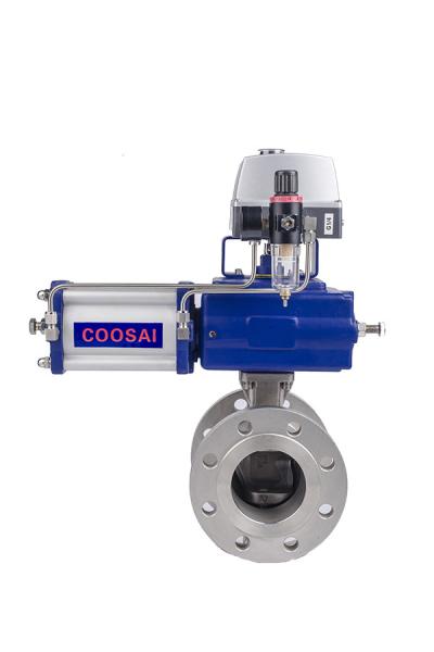 Cheap ASME B16.5 Wafer Type V Notch Segment Ball Valve for sale