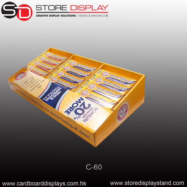 Cheap chewing snack tabletop display/counter display for sale