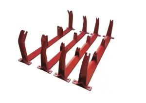 Carbon Steel Conveyor Roller Bracket Frame Idler Support Structure For Belt Systems
