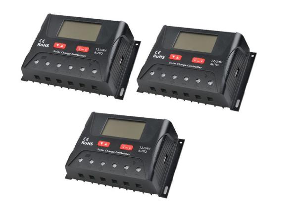 Cheap Hight Protection Pwm 30a Solar Charge Controller With Big LCD Screen Display for sale
