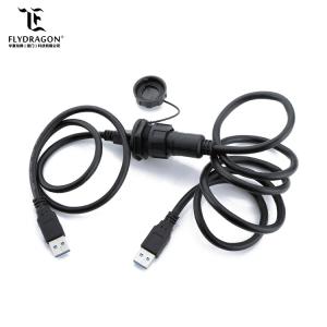 Data Transfer USB Twist Lock Type Waterproof Panel Mount Connector