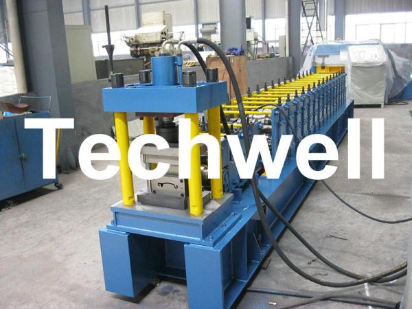 Cheap 5 - 15m / min GCr15 High Grade Steel Rolling Shutter Door Roll Forming Machine TW-RSD85 for sale