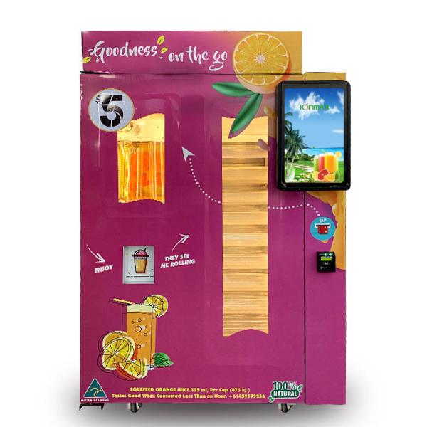 Cheap Visible Wifi Control Fresh Squeezed Orange Juice Machine With Coin / Cash Payment for sale