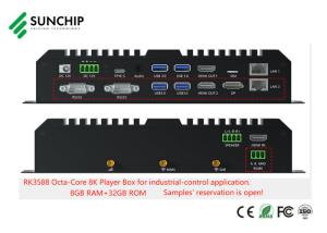 Best Android 13 Edge Computing Player Box RK3588 Industrial ARM Board 8K Octa Core Dual 1000M RS485 RS232 Media Player wholesale