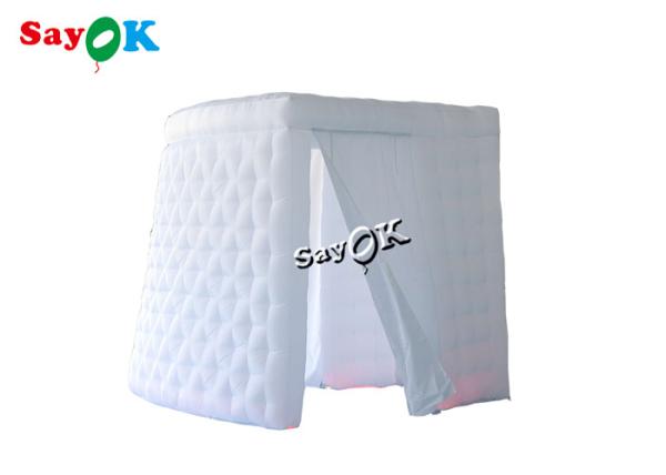 Cheap Professional Photo Studio Customized White Double Door Inflatable Photo Booth Props For Party Event for sale