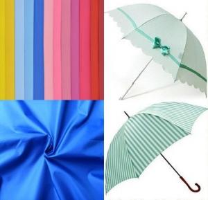 China 190t polyester taffeta waterproof umbrella fabric for curtains on sale