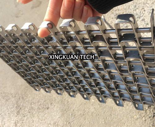 Cheap U Shaped Metal Sheet Horseshoe Chain Mesh Belt For River Cleaning And Garbage Disposal for sale