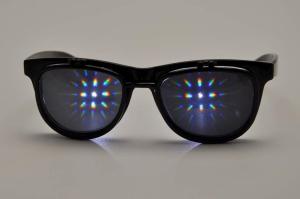 China Flip Up Diffraction 3D Fireworks PC Glasses Eyeglasses For Entertainment Sites on sale