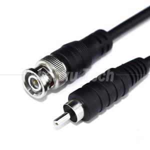 China BNC Male to RCA Male AV Extension Cable for CCTV Camera on sale