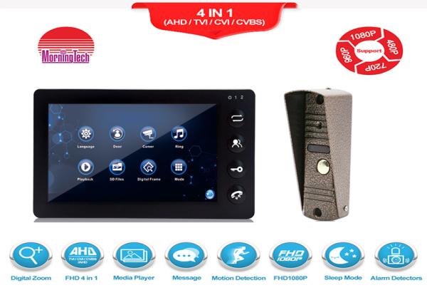 Cheap Video Doorbell Phone 7" Video Intercom Door phone HD Camera kits Dual-way Intercom for Villa/Office for sale