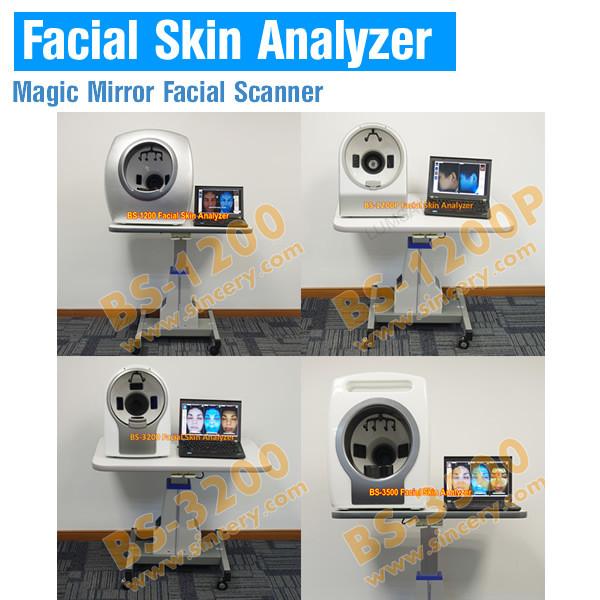 Cheap High quality 3d professional mini skin hair analyzer machines with English and Spanish version software for sale