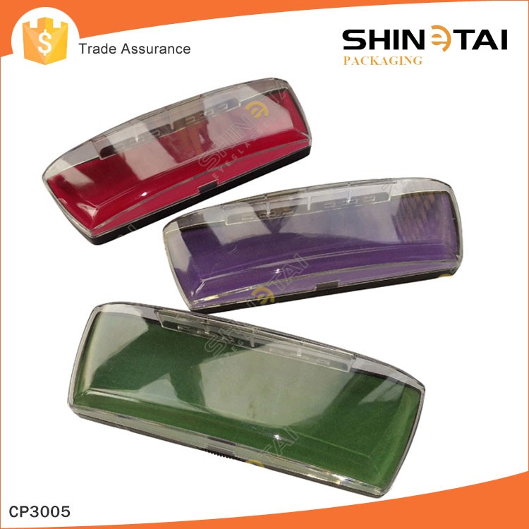 PP Material Clear Eyeglass Case Magnet Case for Eyeglass Personalized Optical Plastic Custom Print Eyeglass Case