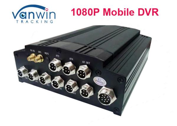 Cheap H264 4CH 1080P Multi Camera Vehicle DVR Recorder With FTP Customized Function for sale