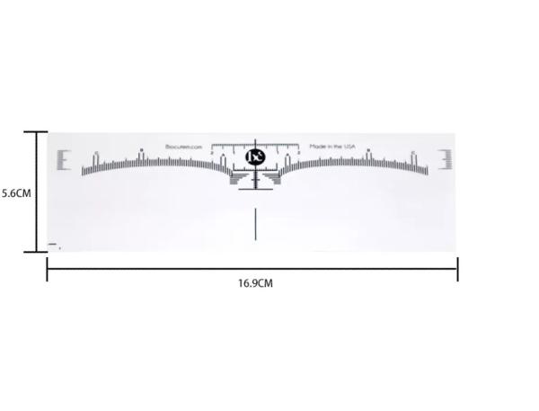 Cheap 16.9 *5.6cm Eyebrow Tool Ruler White Simple And Practical Brow Lamination Supplies Kit for sale